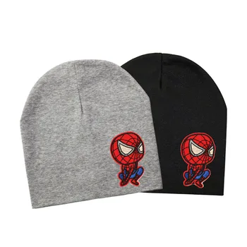 

New Baby Hats Knit Cotton Cartoon cloth sticker Print Baby Cap For Boy Girls Spring Autumn Winter Children's Hats Child Beanies