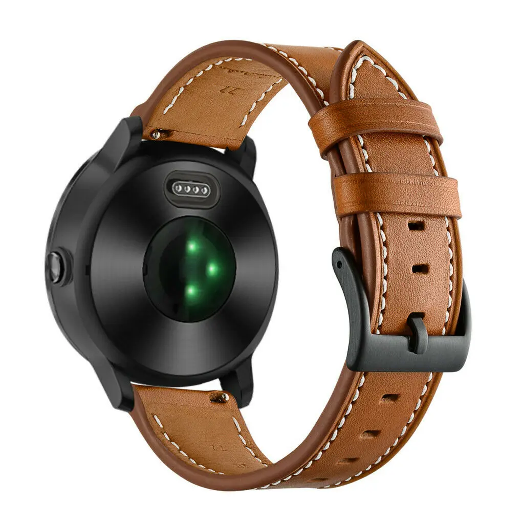 Brown Кожаный ремешок для Garmin Vivoactive, 3 ремешка, спортивный ремешок из натуральной кожи, сменный ремешок, ремешок для часов, наручные часы, браслет - Цвет ремешка: Brown