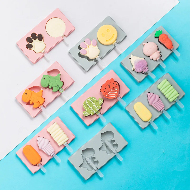 silicone mold Forms for ice cream Mousse kitchen accessories bakery tools Animals Shape Jelly 3d pastry mould chocolate molds