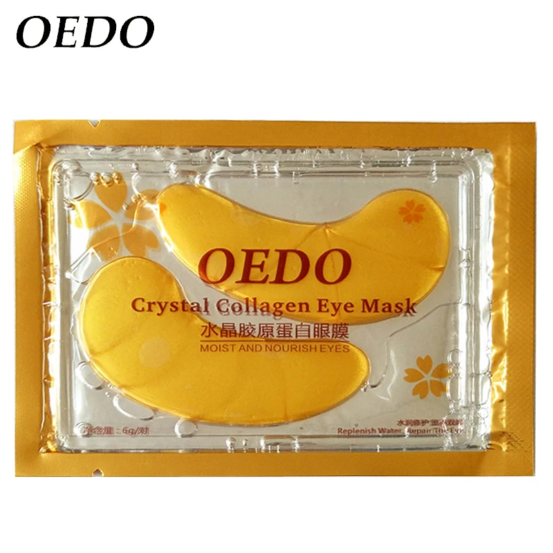 2pcs=1pair Eye Care Treatment & Mask Gold Crystal Collagen Skin Patches Dark Circle Whitening Face Effect | Красота и здоровье