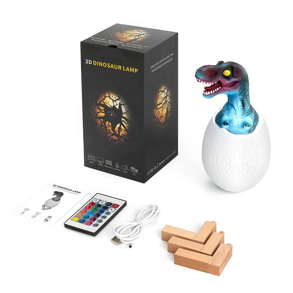 Artpad Baby Loveliness ночной Светильник 3D Динозавр Настольный перезаряжаемый детский