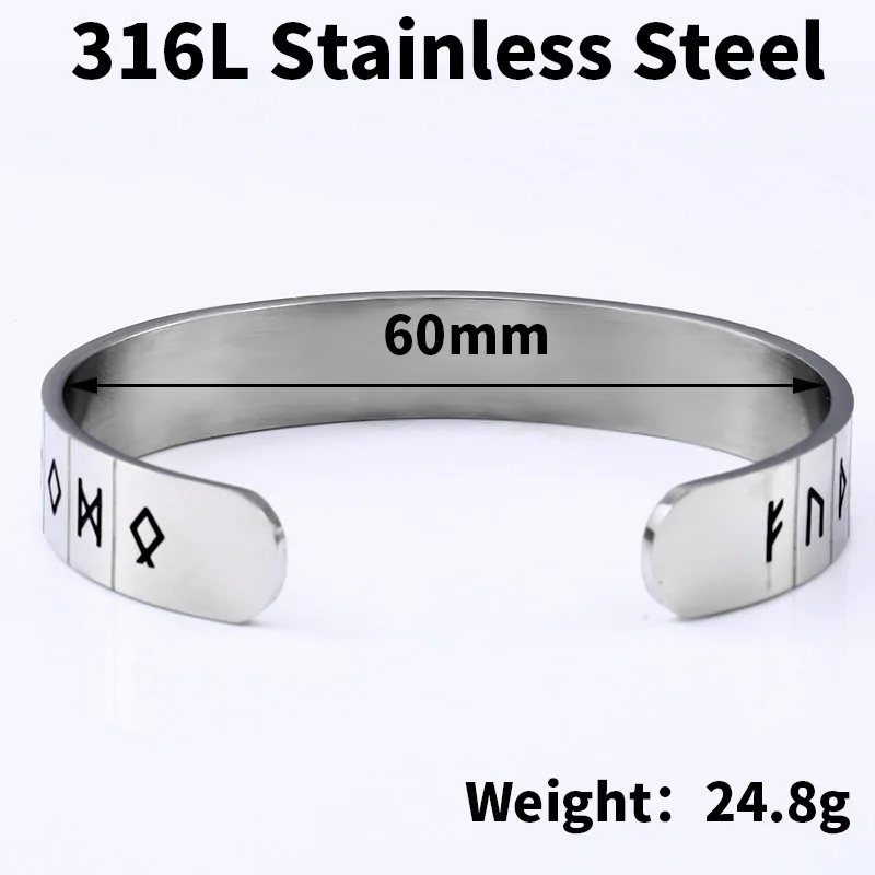 Beier 316L Stainless Steel Men's Bracelet Viking Bodyguard Symbol High Quality Jewelry LLBRG-029G