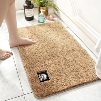 

New Floor Mat Thickened Duck Floor Mat Household Soft Bathroom Bathtub Door Absorbent Non Slip Carpet Simple Solid Color