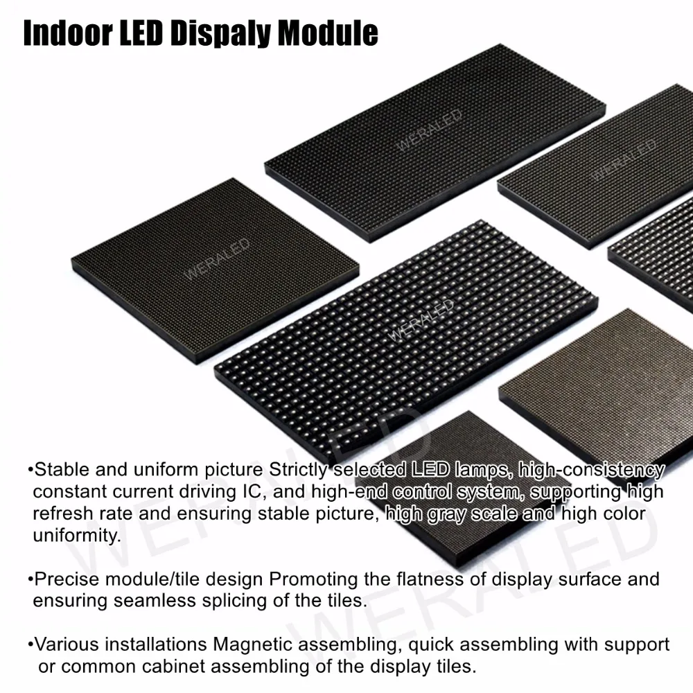 2 pcs/lot P2 P2.5 P3 P4 P5 P10 Indoor Full Color LED Module 320mmx160mm