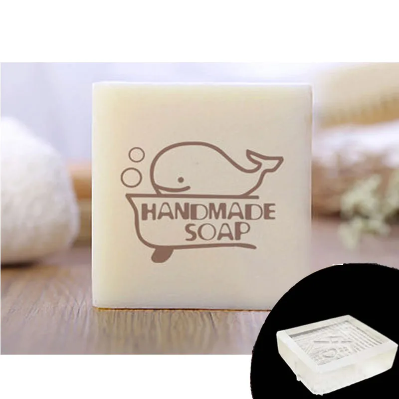 Transparent Natural Elephant Clear Soap Stamp, Cartoon Animal Soap Stamps, Acrylic Stamp, Custom for Soap and Cookie