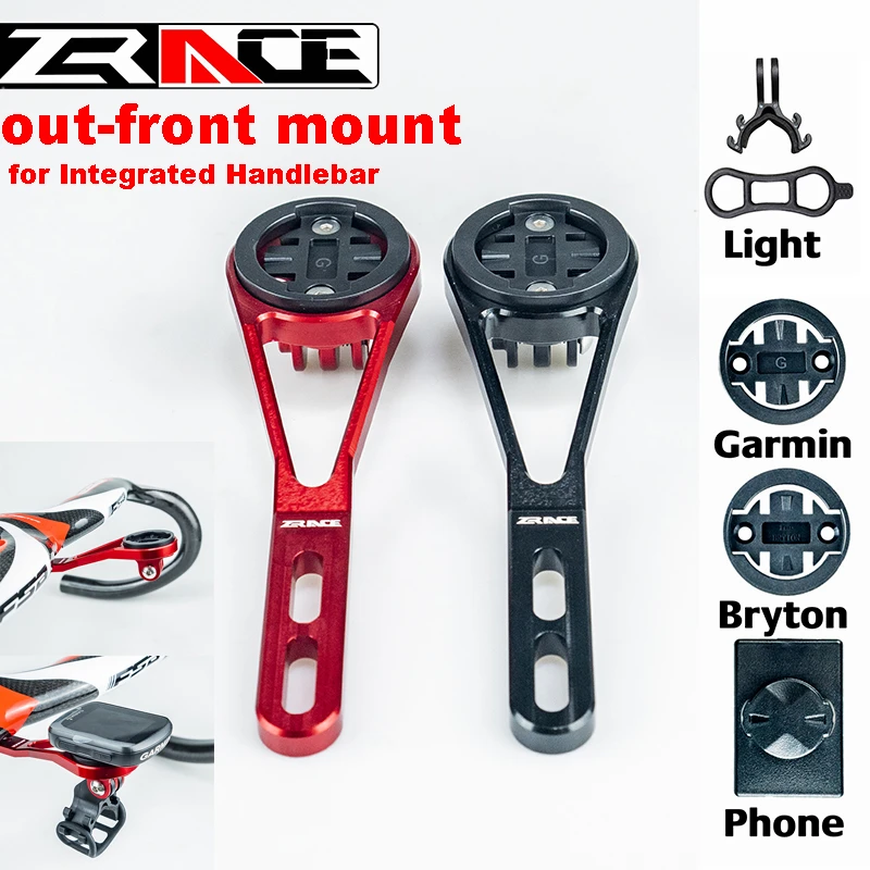 

ZRACE Bike Computer Holder Out Front Mount For Integrated Handbar,For iGPSPORT Garmin Bryton GoPro Mobile Phone Spotlight
