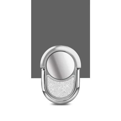 silver Роскошная металлическая подставка-кольцо под Пальцы для телефона 360 Градусов Подставка для samsung Xiaomi iPhone X 7 6 huawei vivo смартфон планшет простая сумка - Цвет: silver