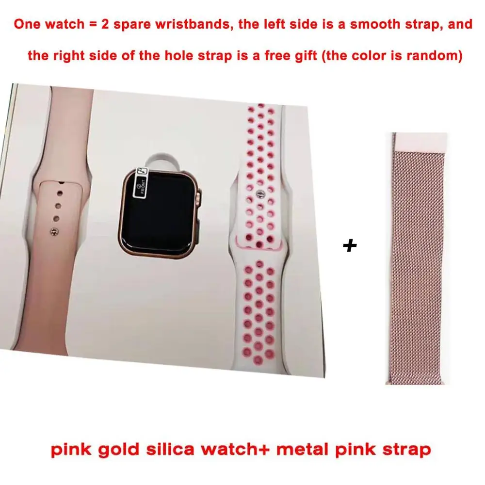 pink add pink Greentiger IWO 11 Bluetooth 44 мм умные часы 1:1 пульсометр кровяное давление камера серия 5 gps спортивные часы VS IWO 8 B57 iwo 9 12 - Цвет: pink add pink