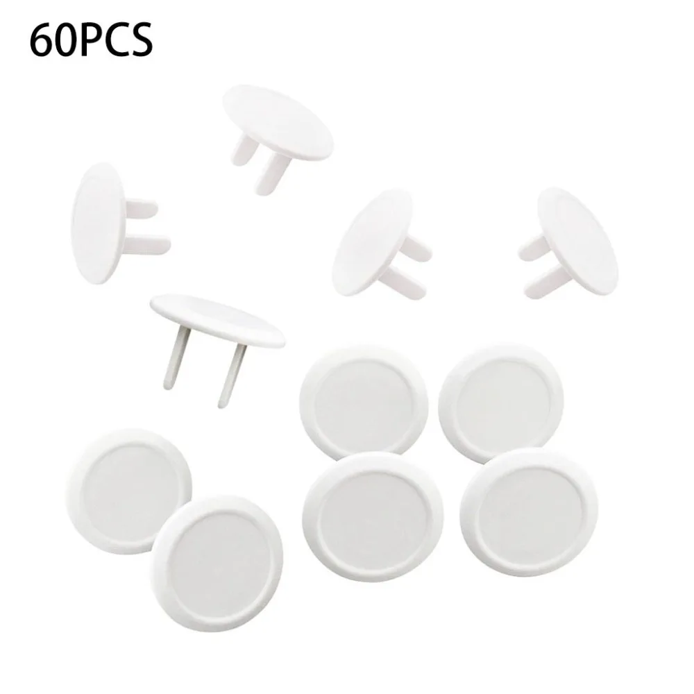 60PCS Outlet Plugs Covers Child Proof - Best Safety Electrical Power Socket Plug Wall Cover Protector #4b07 (4)