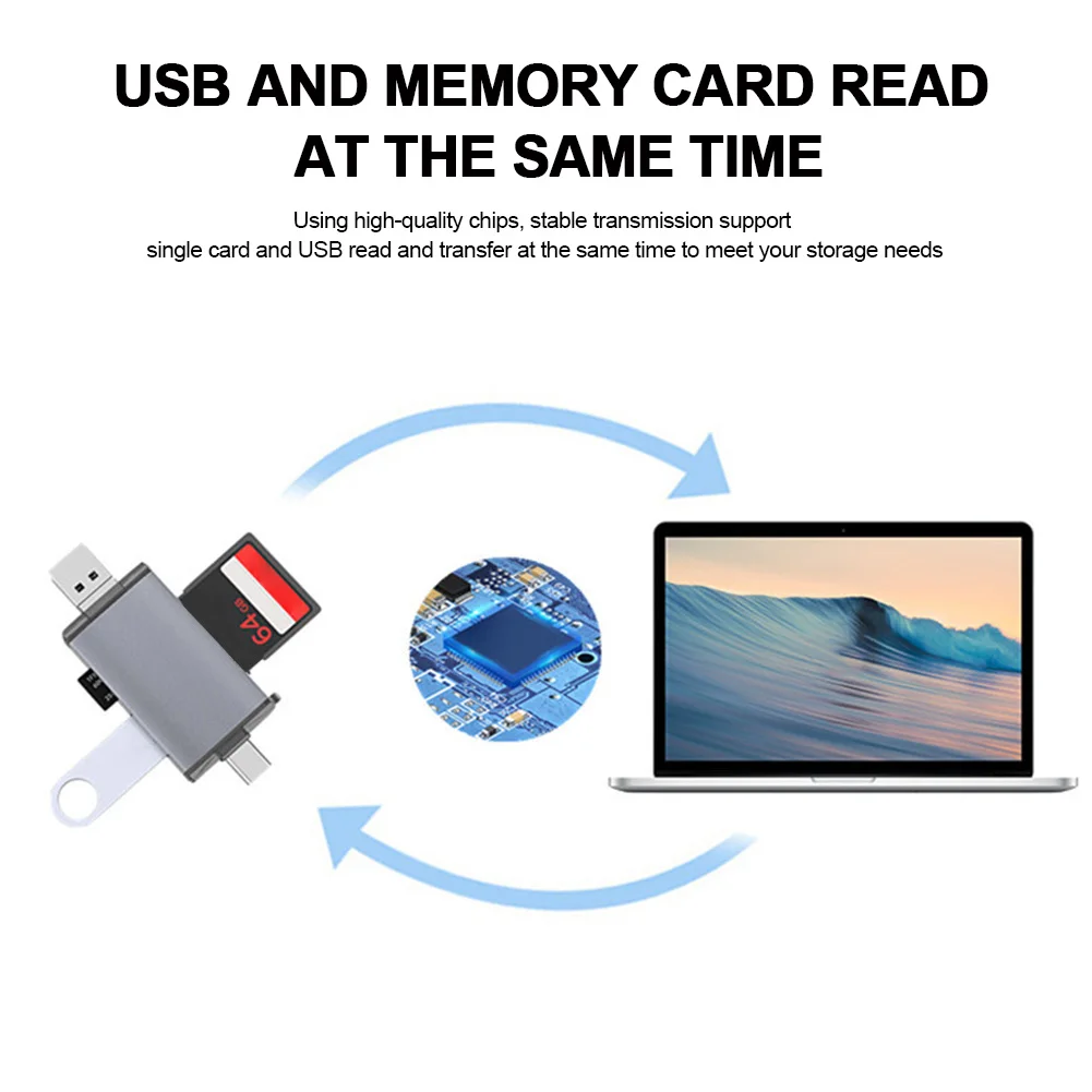 ПК Встроенный USB 2,0 ноутбуки ноутбук легкий компактный мобильный телефон прочный хранение данных 6 в 1 кардридер мини стабильный
