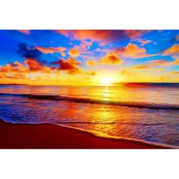 

DIY Diamond Painting Kits Full Diamond Art Sunset By the Sea Home Decor