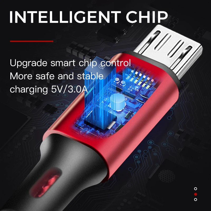 Кабель для передачи данных VEEAII 3A зарядный кабель Micro USB Samsung S8 S9 Xiaomi Android зарядка 1 м
