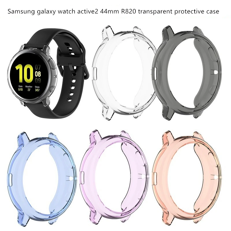 Для samsung galaxy watch active2 generation R830 R820 прозрачный защитный чехол ТПУ мягкий пластиковый анти-осенний защитный чехол