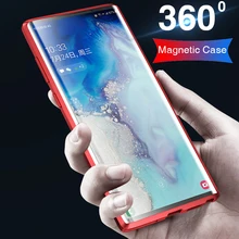 360 магнитный адсорбционный чехол для телефона samsung Galaxy Note 10 Pro магнит закаленное стекло для samsung Note 10 Plus A50 A20 A30 A70