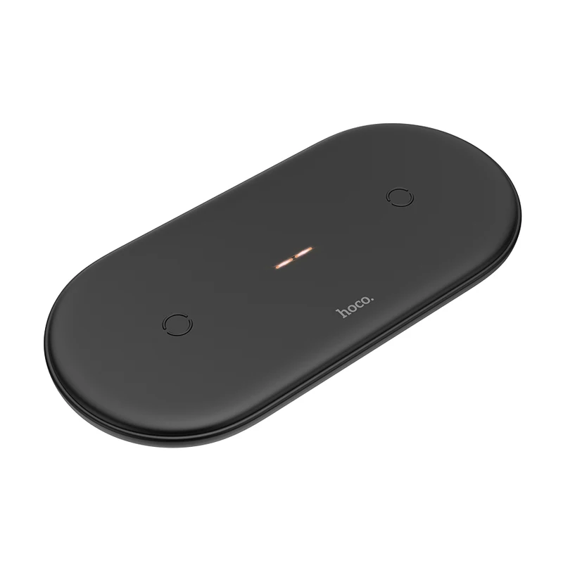 HOCO быстрое двойное Беспроводное зарядное устройство 2in110W для iPhone X XR XS 11 Pro Max samsung S10 huawei Xiaomi QI Индукционная зарядка