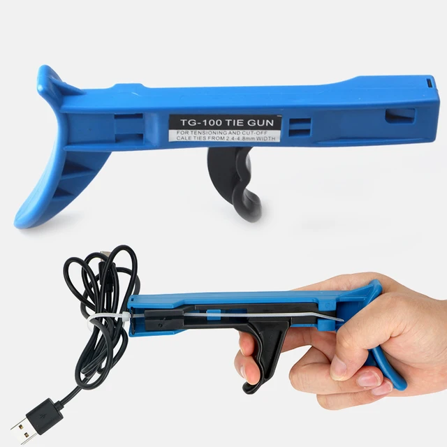 1Db Új Tg-100 Rögzítő És Vágószerszámú Pisztoly Automatikus Feszültség A Nejlon Kábel Nyakkendőhez Speciális Fogók Kézi Szerszámok - Image 3