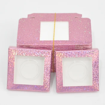 

Wholesale Eyelash Packaging Box Lash Boxes Package Custom Paper Box Square 3d Mink Lashes Storage Case Vendors