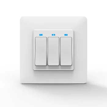 

EU Smart Push Button Switch 3 Gang Smart Life Tuya Wireless Voice App Remote Control 2.4Ghz WiFi Timer Work with Alexa Google