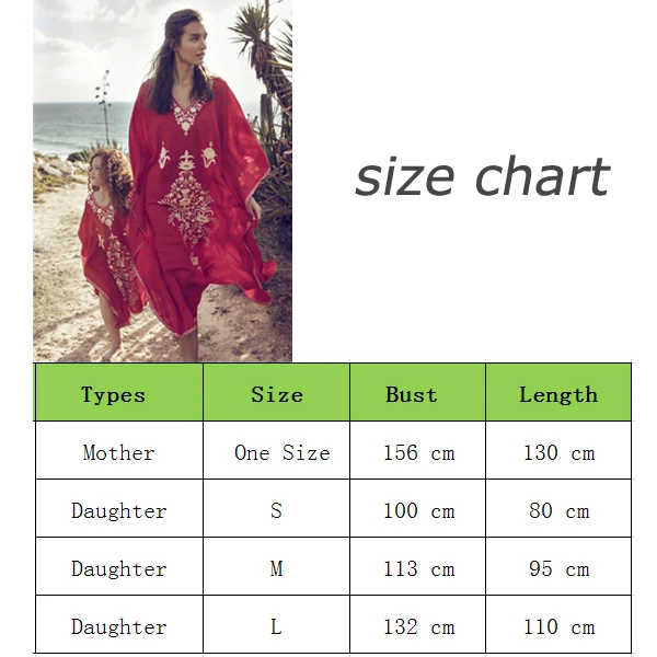 Boho/летнее платье для мамы и дочки, бикини, накидка для женщин, детское пляжное свободное платье с рукавами «летучая мышь», длинное платье, купальники