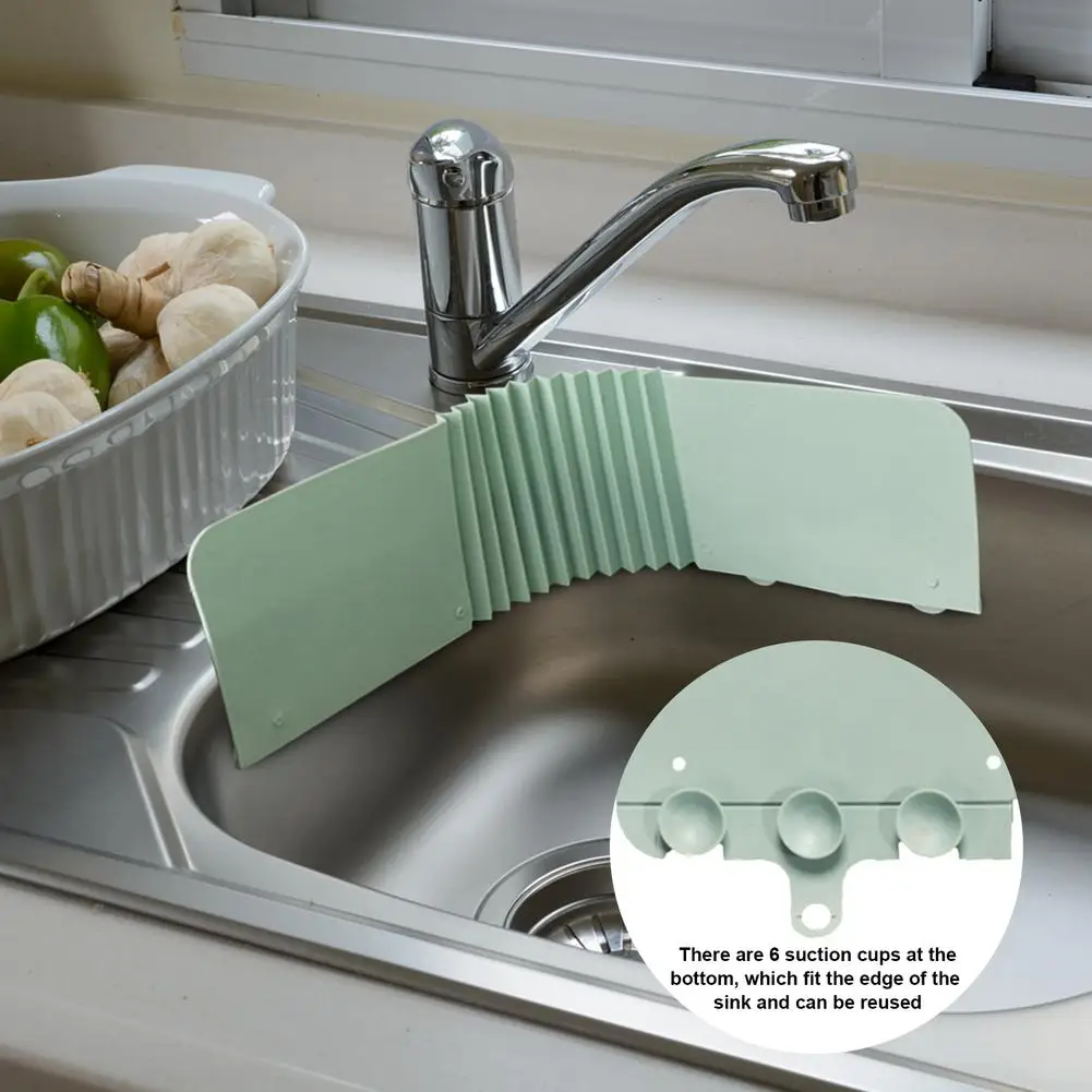 Suction Cup Sink Water Splash Guard for Kitchen Tools,Oil Splatter Guard