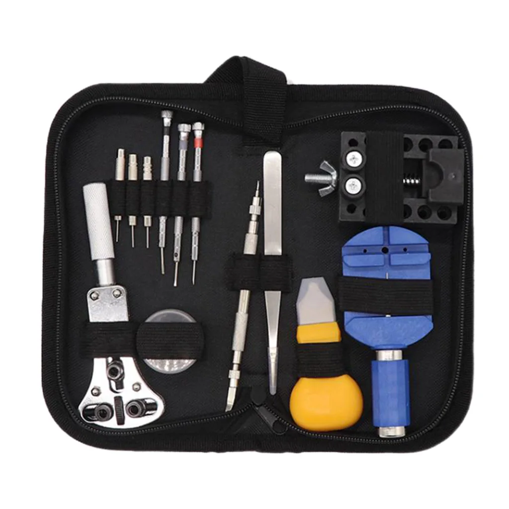 

Portable Watch Repair Kit 12 PCS Professional Spring Bar Tool Set, with Carrying Bag for Watchband Adjustment
