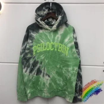 

Tie dye Washed Do Old Cargo Green Pullover Men Women High Quality Sweatshirts New Arrived Hoodie