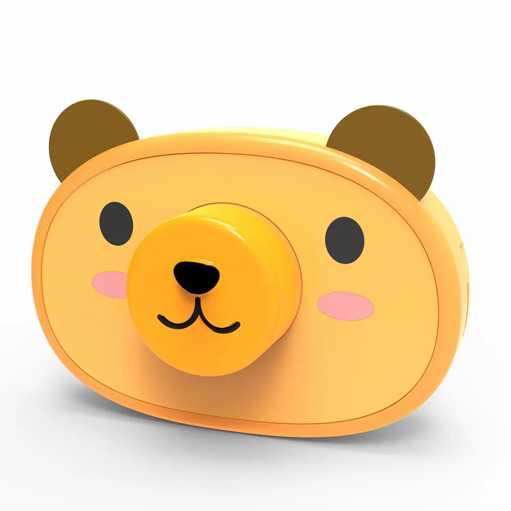 bear C2 Детская цифровая камера перезаряжаемая мини цифровая камера маленький мальчик девочка моделирование камера игрушка подарок - Цвет: bear