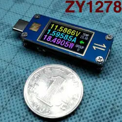 Двухсторонний YZXSTUDIO ZY1278 USB-C 3,1 Gen2 тип-c Амперметр Датчик напряжения