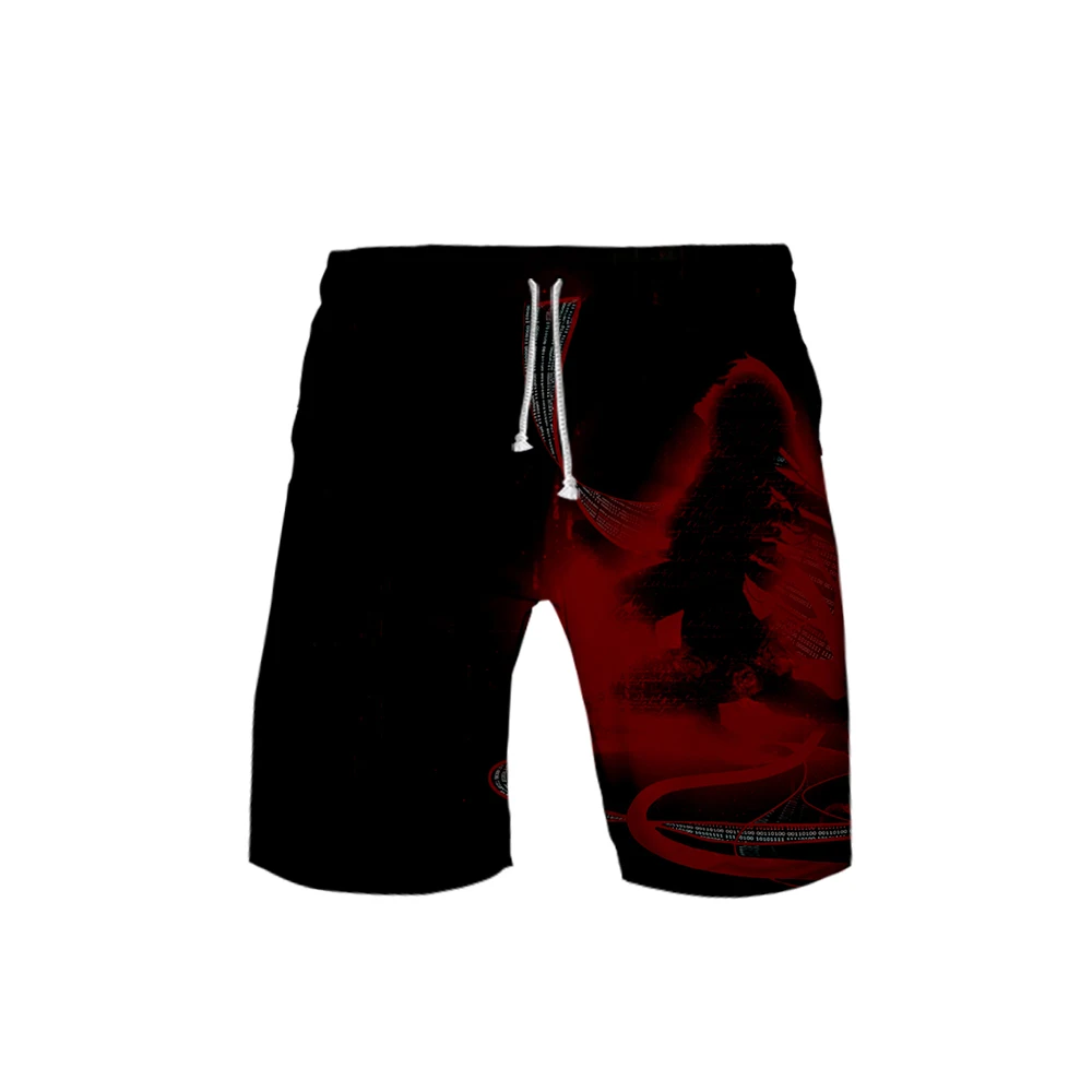 Men's 3D Ghost in the Shell Shorts 3D Board Trunks Summer New Quick Dry Men Hip Hop Short Pants Beach Wear for men plus size