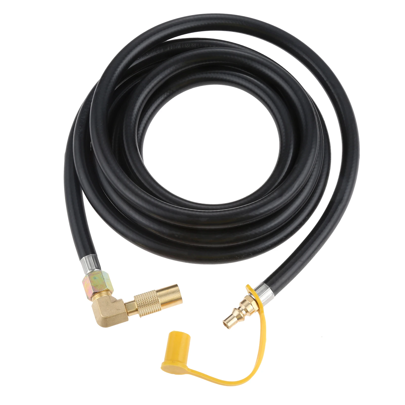 Propane Elbow Adapter Fitting With Extension Hose 12ft Rv Quickconnect