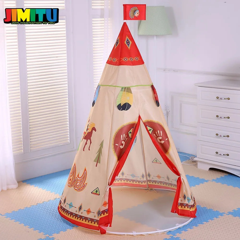 JIMITU Крытый Открытый 160x105 см детские игрушки переносной вигвам игровой домик