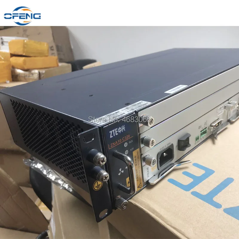 zte C320 OLT шасси+ 1* SMXA+ 1* коляска+ 1* GTGO 8 портов GPON B+ C++ деловая плата AC+ DC Блок питания OLT