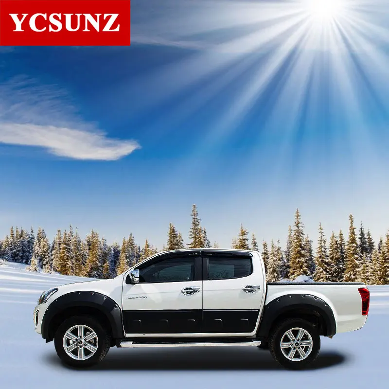 2016 2018 вспышки крыла для Isuzu D max 2017 аксессуары Брызговики Chevrolet dmax детали