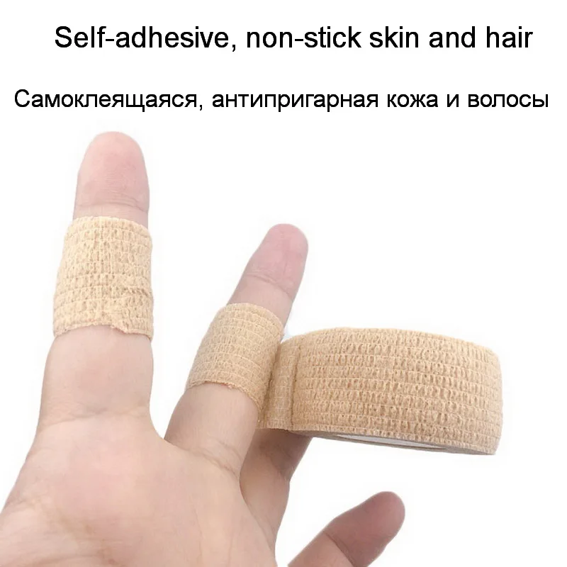 12 rouleaux Bandages Autocollant Cohésif couverture de poignée de tatouage  élastique étanche auto-adhésif bande de bandage bande adhésive pour  tatouage machine Grip fournitures de doigt de sport : : Hygiène et  Santé