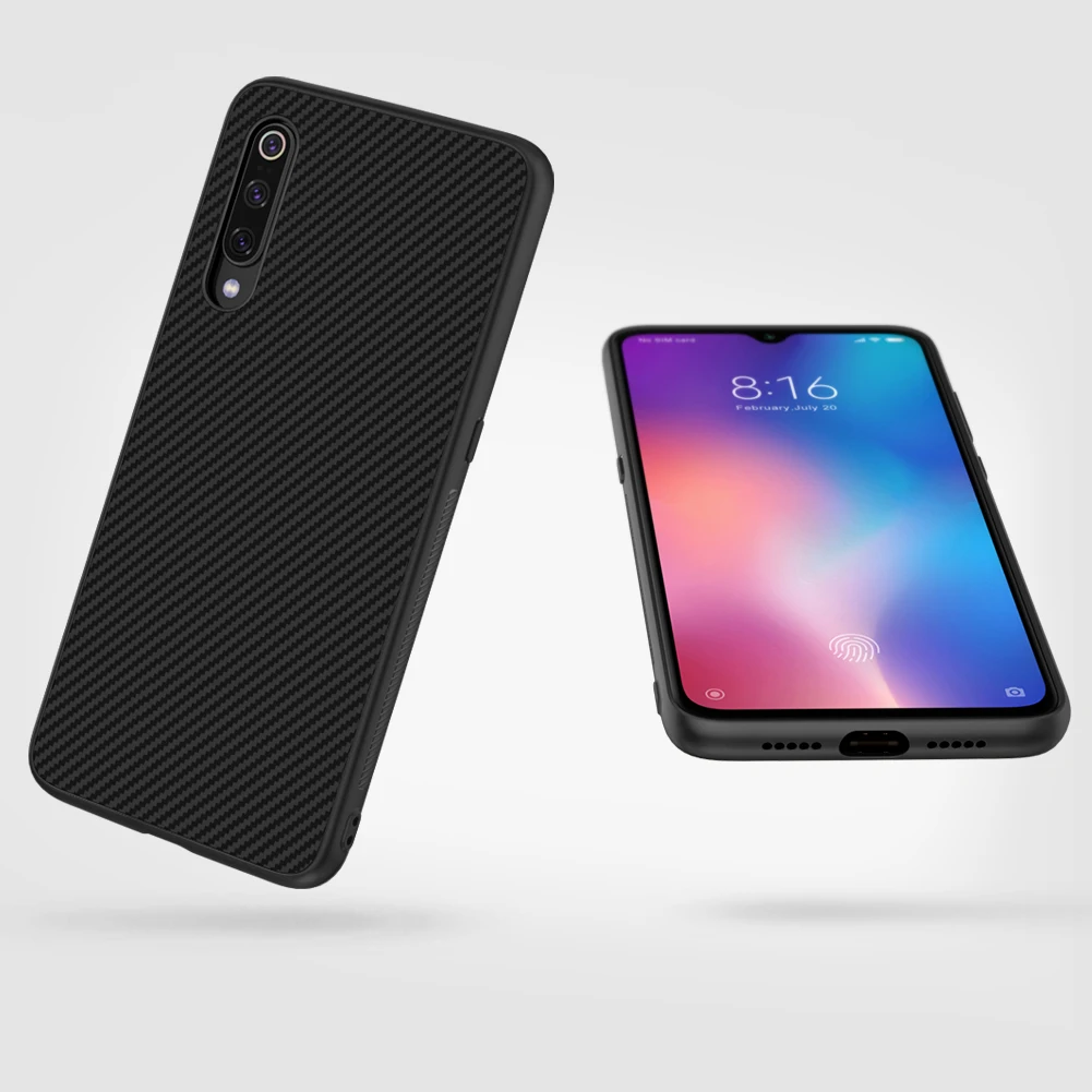 3D текстурный чехол s для Xiaomi Mi 9 explorer, чехол на заднюю панель Nillkin, Жесткий ПК+ Мягкий ТПУ, нейлоновое волокно, защитный корпус для телефона, чехол