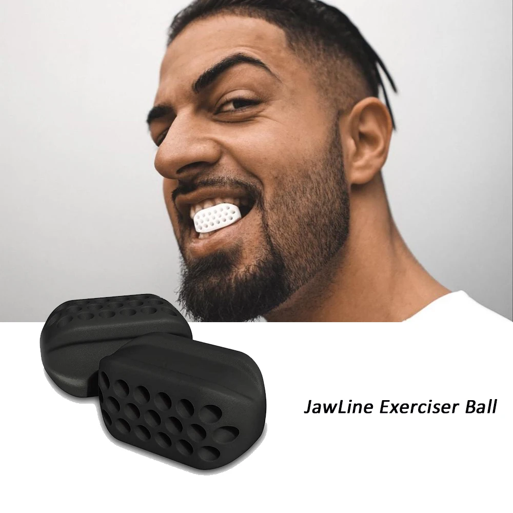 Chin Lifting Jawline Exerciser Ball Facial Jaw Muscle Toner Trainer