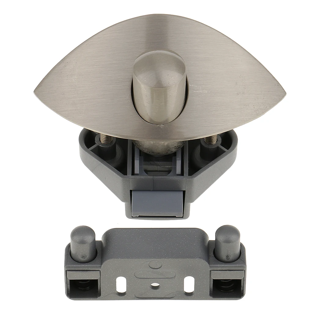 Keyless Push Button Cabinet Latch for RV Caravan Cupboard Motorhome Boat, Cutting Hole: 20mm