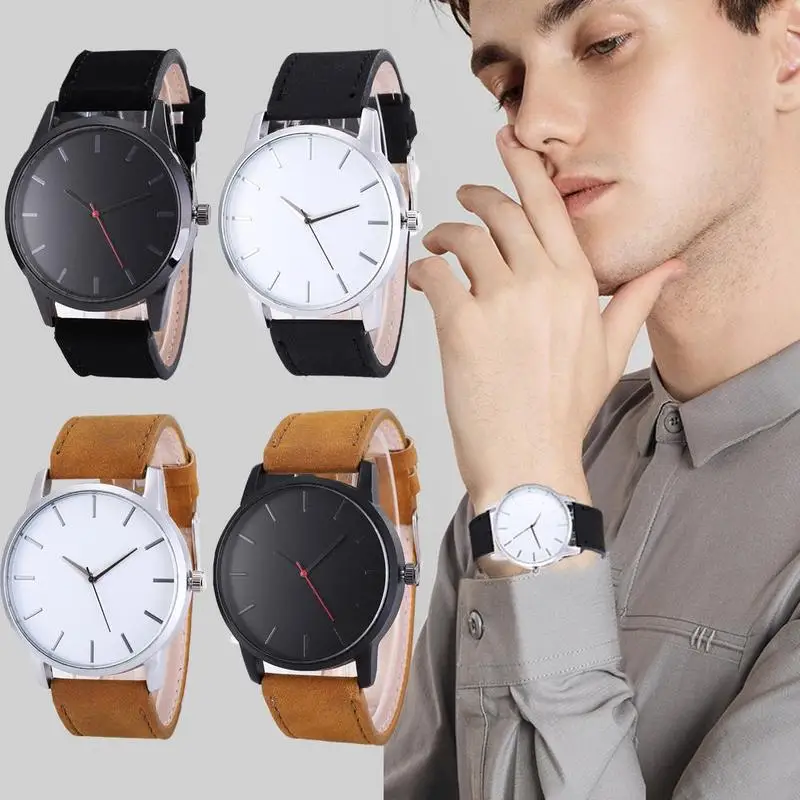 

2020 New High-End Foreign Trade Fashion Men's Watch Fashion Business Quartz Watch Frosted Belt Watch