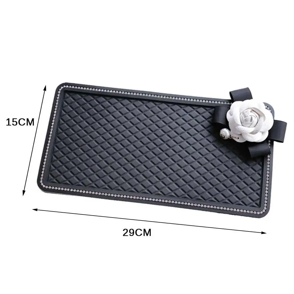 AUTOCHE PVC Car Anti-Skid Pad Car Interior Instrument Panel Decoration Mobile Phone Car Storage Mat High Temperature Mat