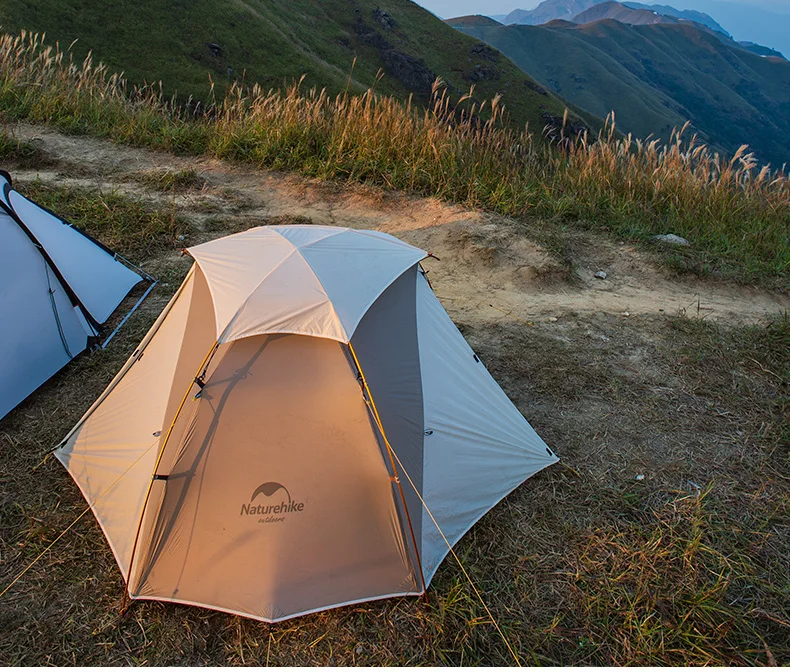 Naturehike Туманность 2 Мужской палаточный кемпинг, Сверхлегкий 20D нейлон силикон открытый 2 человек палатки