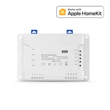 Smart 4 channel relay Switch module compatible with Apple HomeKit for smart home light control
