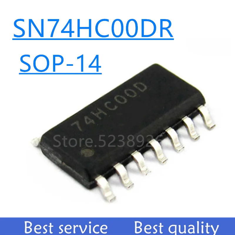 10 шт./лот новый оригинальный SN74HC00DR 74HC00D 74HC00 лапками углублением SOP-14 |