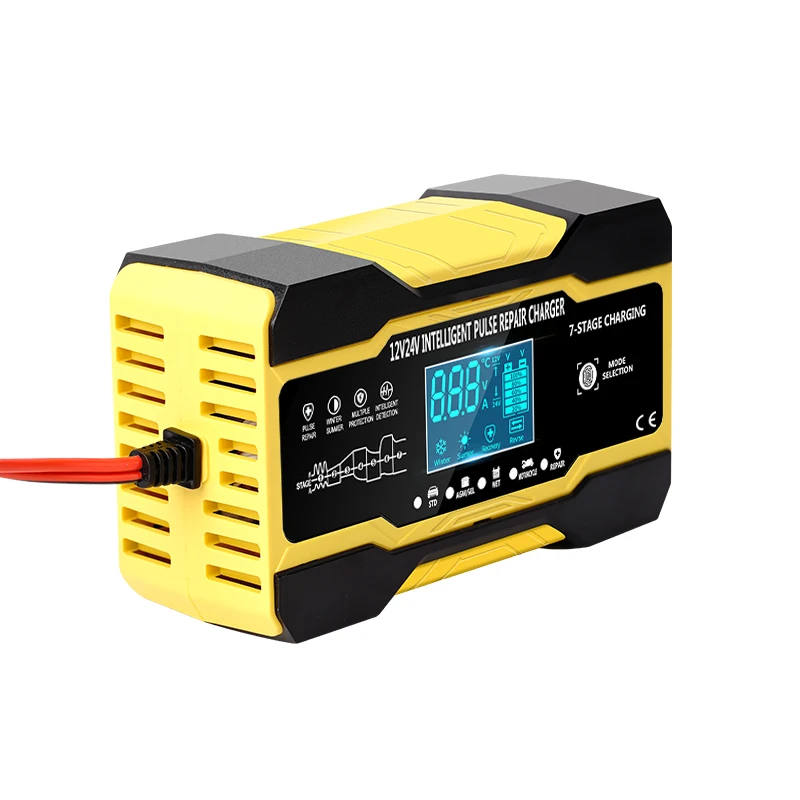 Carregador de Bateria de Carro Inteligente Automático Pulso Reparação Starter 12v 24v 180w Agm - Gle Efb Bateria - Image 4