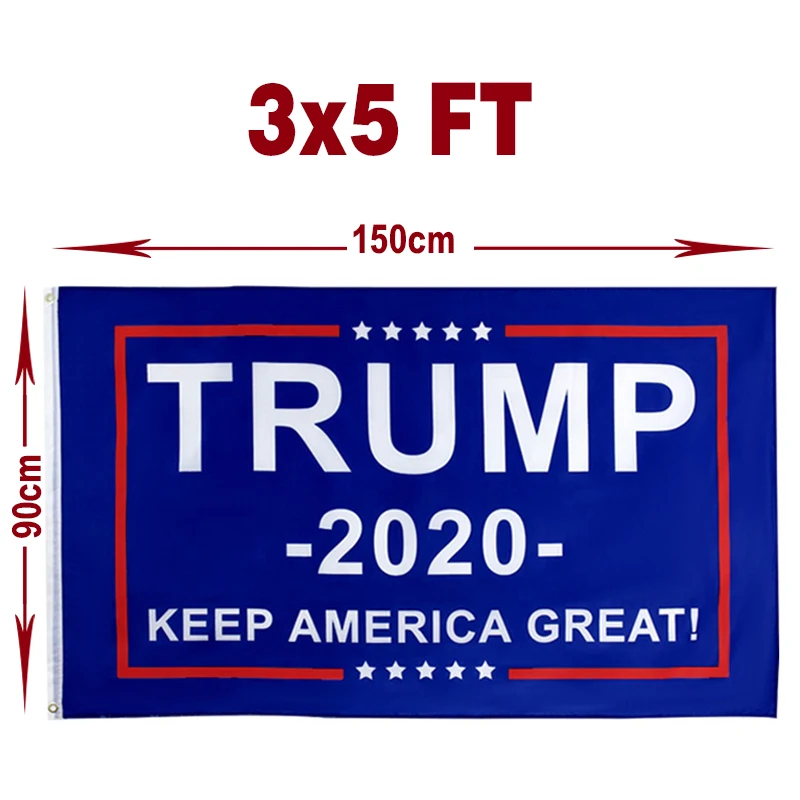 Бесплатная доставка флаг Трампа 2020 избирательная кампания за флаги | Дом и сад
