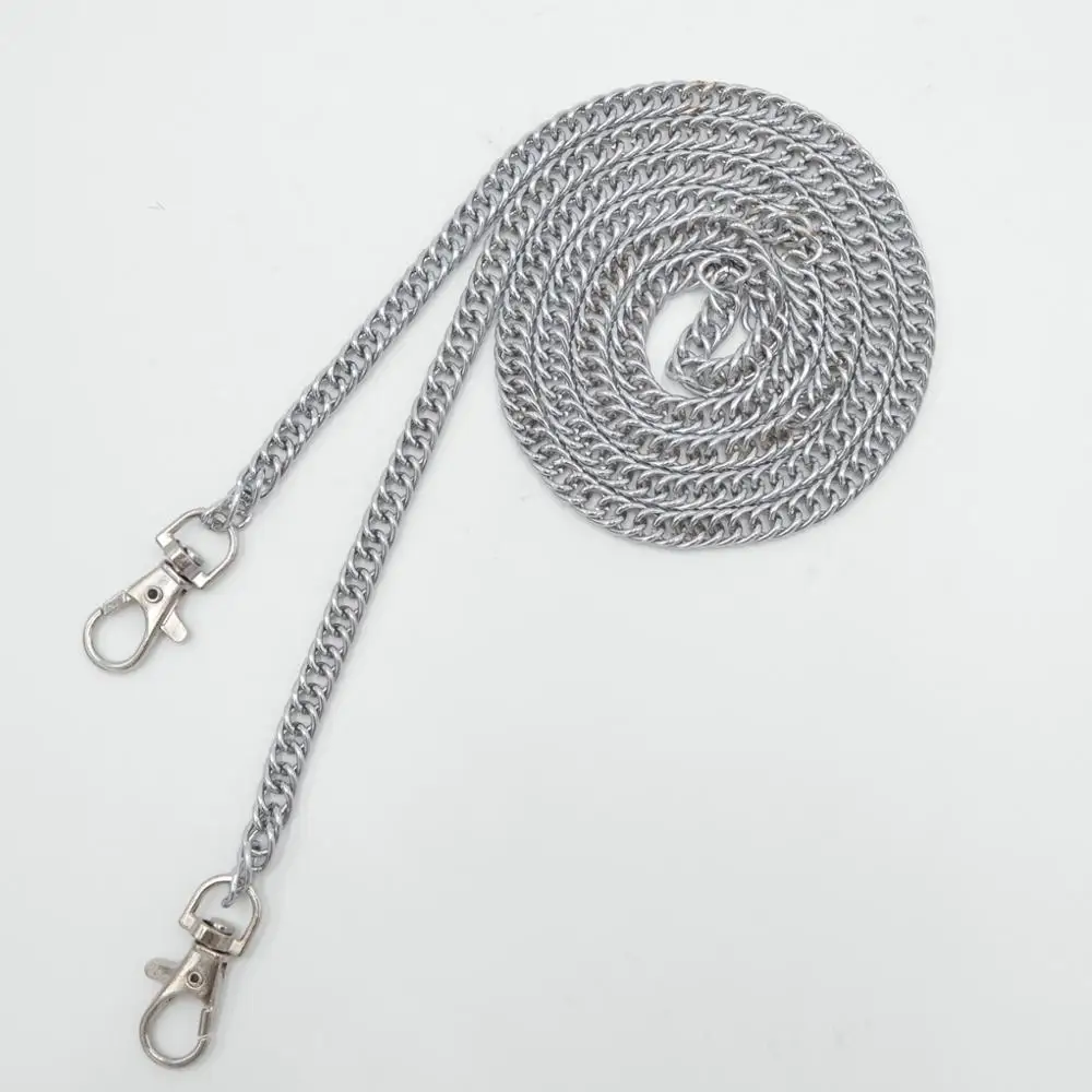 10pcs 120cm Metal Chain For Shoulder Bags Handbag Buckle Handle DIY Strap Accessories for Hardware Double Woven
