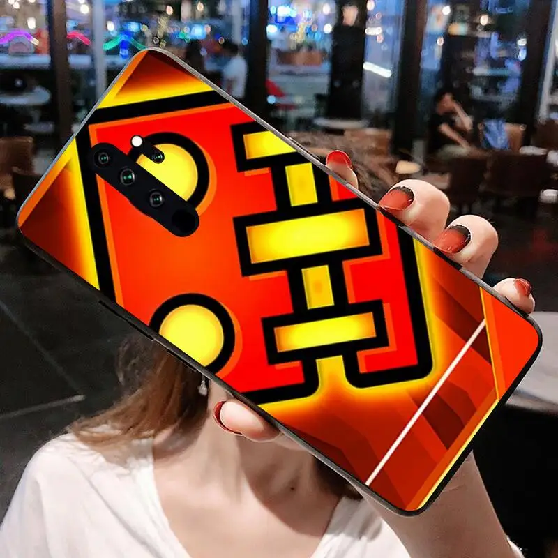 HOTCASHOP hot game Geometry Dash Phone Case for Redmi 9A 8A 7 6 6A Note 9 8 8T Pro Max Redmi 9 K20 K30 Pro 