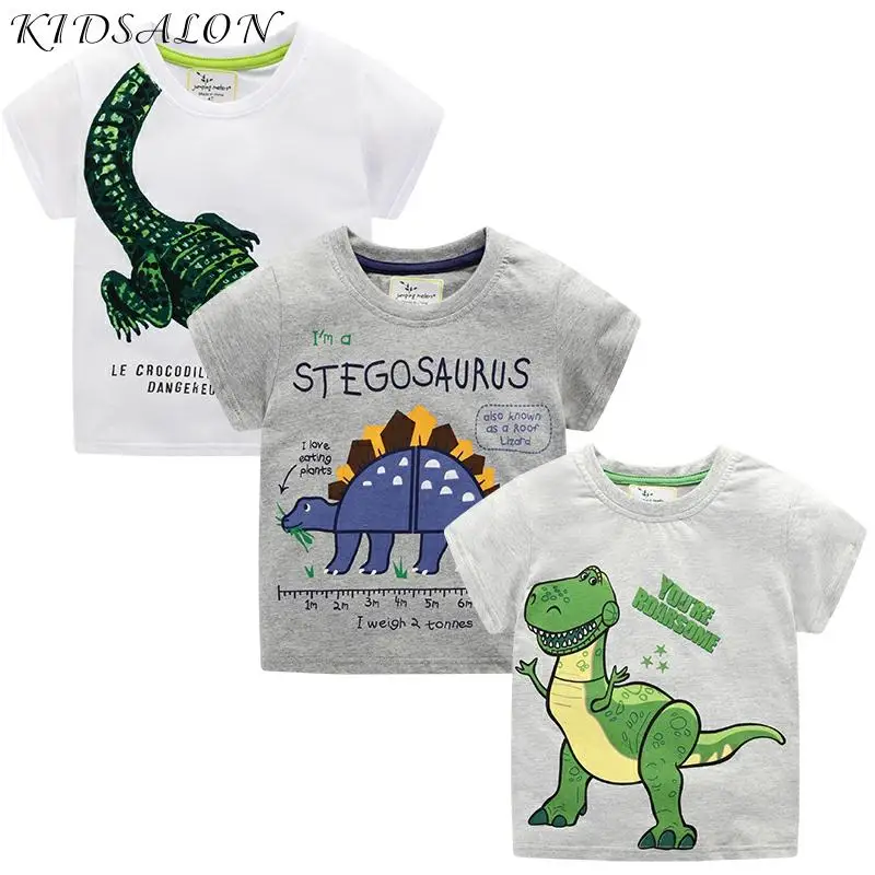 3 шт. топы для мальчиков футболки малышей детская одежда маленьких с аппликацией