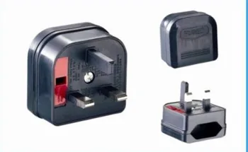 

Portable EU Plug to UK Plug Adapter Power Socket Travel Converter with Fuse