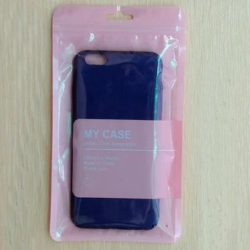 

12*21.5cm Baby Pink Plastic Zip Lock Poly Retail Packaging Package Bag For Iphone X XR 11 Pro XS MAX 6 6S 7 8 Plus Case