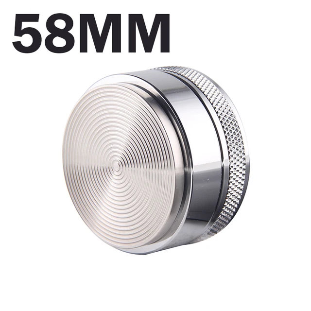 Coffee Tamper 51/53/58/58.35MM  304 Stainless Steel Coffee Distributor Coffee Powder Hammer Convex Base Coffee Accessories 58mm Thread Base